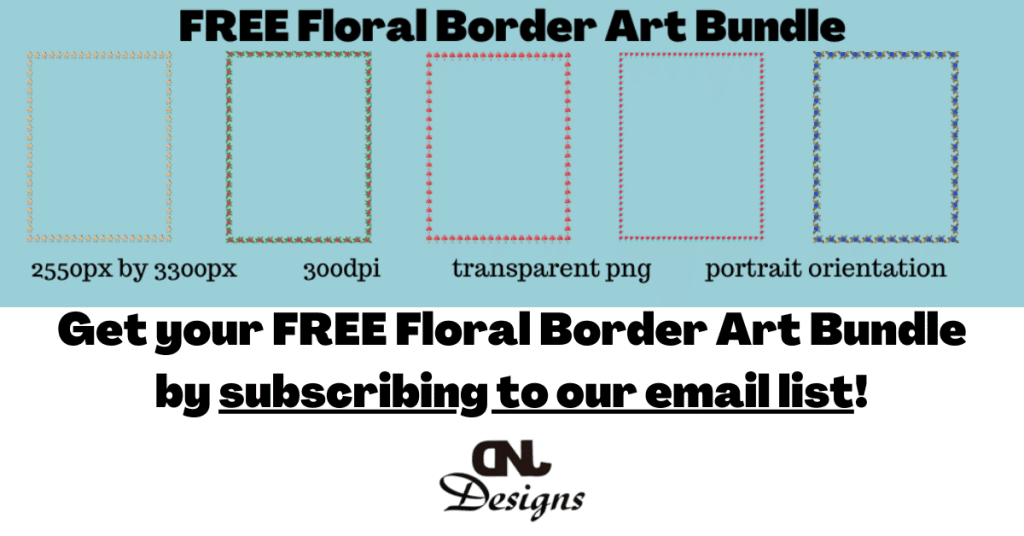 Get FREE Floral Border Art